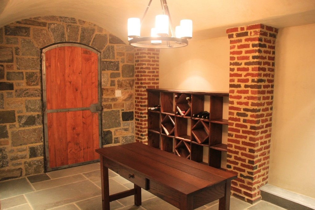 custom-stone-brick-wine-cellar